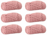 Throw Blankets 6 pcs Pink 200 x 150 cm Fleece 42016906