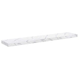 Wall Shelf 4 pcs White Marble 120 x 23.5 x 4 cm Engineered Wood 42019979