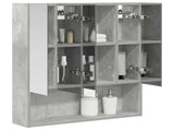 Bathroom Mirror Cabinet Concrete Grey 60 x 14.5 x 70 cm 889186