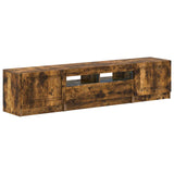 5 Piece LED TV Cabinet Smoked Oak Engineered Wood 3417008