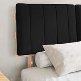 Bed Frame with Upholstered Headboard Black 120 x 190 cm 877506