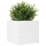 Garden Planter White 50x50x46 cm Solid Wood Pine 3282405