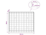 Gabion with 3.5 mm Wire and 10x10 cm Mesh 100x50x100 cm 3463292
