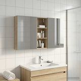 Bathroom Cabinet Set 3 pcs 130 x 14.5 x 70 cm Engineered wood 3403762