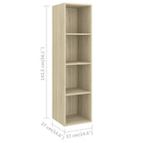 Wall-mounted TV Cabinets 2 pcs Sonoma Oak Engineered Wood 3079865