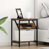 Bedside Cabinet 2 pcs Smoked Oak 38 x 30 x 48 cm 859585
