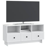 TV Cabinet with Drawer White 102 x 34.5 x 50 cm Engineered Wood 893985