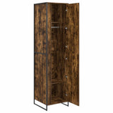 Warderobe with Door Smoke Oak 50 x 50 x 200 cm Engineered Wood 3403018