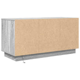 TV Cabinet with LED Lights Grey Sonoma 100x41x50 cm 861414