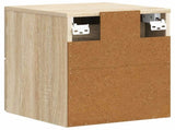 Wall-Mounted Bedside Cabinet Sonoma Oak 34.5 x 33 x 40 cm 898979