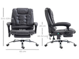 Heated 6 Points Vibration Massage Executive Office Adjustable Swivel Ergonomic High Back Desk T3398P328230