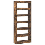 Book Cabinet Smoked Oak 80 x 30 x 198 cm Engineered Wood 3333920