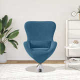 Egg Chair Blue 63 x 73 x 90 cm Velvet 42002723