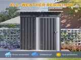5x3 FT Outdoor Metal Storage Shed, Garden Tool Shed with 2 Vents, Weatherproof Color-Coated Steel, W5718P462144