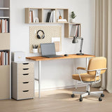Desk Top Light Brown 140x60x2.5 cm Solid Wood Oak Rectangular 4009025