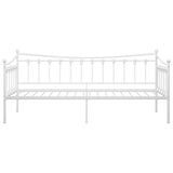 Sofa Bed Frame White Powder-coated metal Single 324756