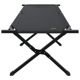 Folding Camping Bed Folding Manual Black Oxford fabric 42003181