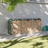 Log Holder Green 234x45x100 cm Galvanised Steel 364545