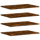 Wall Shelves 4 pcs Smoked Oak 60x40x1,5 cm Engineered Wood 838243