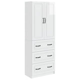 Cabinet Set 2 pcs High Gloss White 66 x 34.5 x 87 cm 3416965
