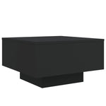 ZNTS Coffee Table with LED Lights Black 55x55x31 cm 836575