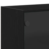 Highboard Black Oak 68 x 37 x142 cm 3329301