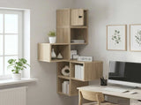 Wall Corner Shelf Sonoma Oak 48 x 48 x 120 cm Engineered Wood 8012230