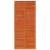 Barn Door Wax Brown 90x208 cm Solid Wood Pine 850643