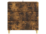 Drawer Cabinet Smoked Oak 66 x 34.5 x 90 cm Engineered Wood 895070