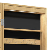 Mirror Jewellery Cabinet with LED Lights Wall Mounted 353237