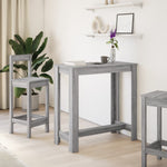 ZNTS Bar Table Grey Sonoma 102x50x103.5 cm Engineered Wood 854414