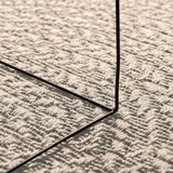 Rug ZIZUR Cream 120x120 cm Jute Look Indoor and Outdoor 4010376