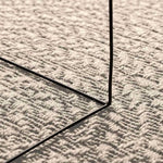 ZNTS Rug ZIZUR Cream 120x120 cm Jute Look Indoor and Outdoor 4010376