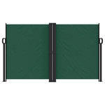 ZNTS Retractable Side Awning Dark Green 140x600 cm 4004620