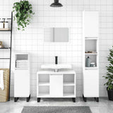 Bathroom Cabinet White 80x33x60 cm Engineered Wood 831636