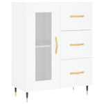 Highboard White 69.5x34x180 cm Engineered Wood 3199921