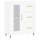 Highboard White 69.5x34x180 cm Engineered Wood 3199921