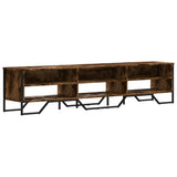 TV Cabinet Smoked Oak 180x34x41 cm Engineered Wood 848576