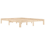 Bed Frame without Mattress Solid Wood Pine 160x200cm 810375