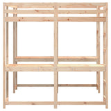 Loft Bed with Desk and Ladder 140x200 cm Solid Wood Pine 3284236