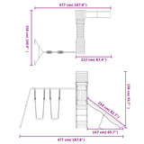 Outdoor Playset Impregnated Wood Pine 3156969