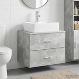 Bathroom Furniture Set Concrete Grey Engineered Wood 3404385