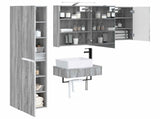 Bathroom Furniture Set 5 pcs Grey Sonoma 3407268