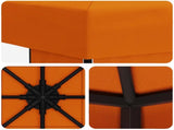 Gazebo 3 x 3 m Orange Polyester and Steel 190 gsm 900357