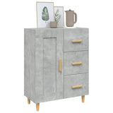 812226 Sideboard Concrete Grey 69,5x34x90 cm Engineered Wood