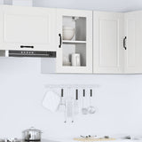 Kitchen Wall Cabinet with Glass Door Porto White 854007