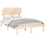 Bed Frame without Mattress 135x190 cm Double Solid Wood 3104843