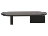 Modern coffee table, Oval Center Table, spray-painted end table, simple sofa table, side table, MDF, N605P387937S