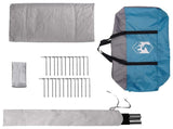 Tipi Tent with Roof Blue 800 x 800 x 430 cm Polyester and Steel 42028716
