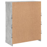 Sideboard with LED Lights Concrete Grey 81x37x100 cm 836717